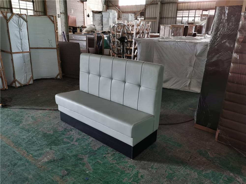甜品店長條軟包座椅定做，廣州軟體家具加工廠專業服務